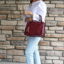 Load image into Gallery viewer, Concealed Carry Purse - Locking Laced Ann Satchel by Lady Conceal