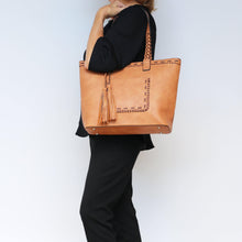 Load image into Gallery viewer, Concealed Carry Cora Stitched Tote by Lady Conceal