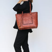 Load image into Gallery viewer, Concealed Carry Cora Stitched Tote by Lady Conceal