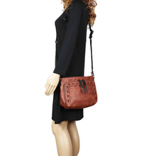 Load image into Gallery viewer, Concealed Carry Stitched Skylar Crossbody Organizer by Lady Conceal