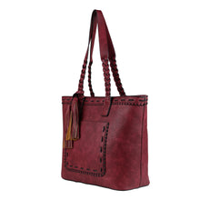 Load image into Gallery viewer, Concealed Carry Sophia Stitched Tote by Lady Conceal