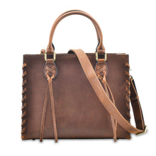 Load image into Gallery viewer, Concealed Carry Emma Leather Satchel by Lady Conceal