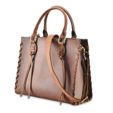 Load image into Gallery viewer, Concealed Carry Emma Leather Satchel by Lady Conceal
