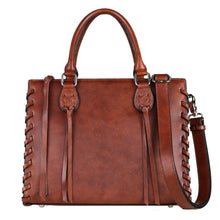 Load image into Gallery viewer, Concealed Carry Emma Leather Satchel by Lady Conceal