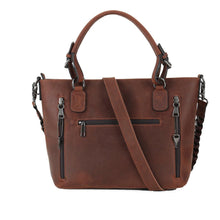 Load image into Gallery viewer, Concealed Carry Bailey Leather Satchel by Lady Conceal