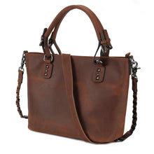 Load image into Gallery viewer, Concealed Carry Bailey Leather Satchel by Lady Conceal