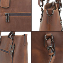 Load image into Gallery viewer, Concealed Carry Bailey Leather Satchel by Lady Conceal