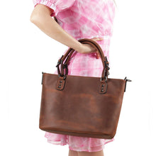 Load image into Gallery viewer, Concealed Carry Bailey Leather Satchel by Lady Conceal