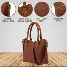 Load image into Gallery viewer, Concealed Carry Sadie Leather Satchel