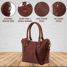 Load image into Gallery viewer, Concealed Carry Sadie Leather Satchel