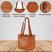 Load image into Gallery viewer, Concealed Carry Peyton Leather Tote