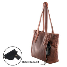 Load image into Gallery viewer, Concealed Carry Large Leather Norah Laced Tote
