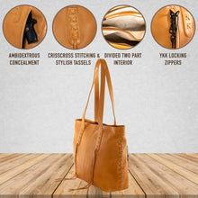 Load image into Gallery viewer, Concealed Carry Norah Large Leather Tote