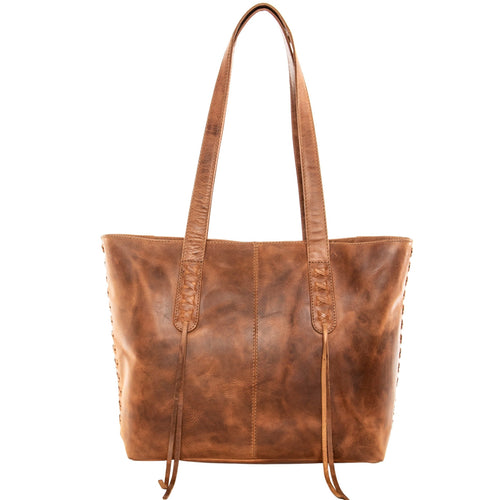 Concealed Carry Large Leather Norah Laced Tote