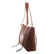 Load image into Gallery viewer, Concealed Carry Large Leather Norah Laced Tote
