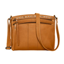 Load image into Gallery viewer, Concealed Carry Brynn Arched Leather Crossbody