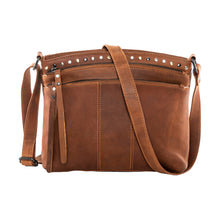 Load image into Gallery viewer, Concealed Carry Brynn Arched Leather Crossbody