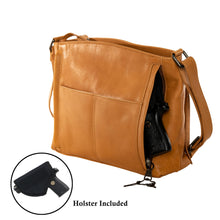 Load image into Gallery viewer, Concealed Carry Brynn Arched Leather Crossbody