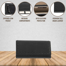 Load image into Gallery viewer, Hope RFID Leather Laced Wallet