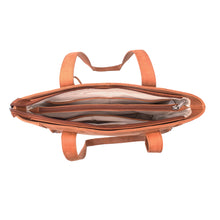 Load image into Gallery viewer, Concealed Carry Medium Leather Reagan Laced Tote by Lady Conceal