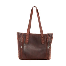 Load image into Gallery viewer, Concealed Carry Medium Leather Reagan Laced Tote