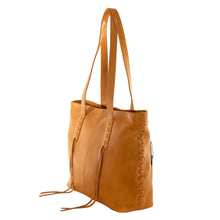 Load image into Gallery viewer, Concealed Carry Medium Leather Reagan Laced Tote
