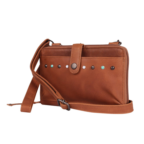 Concealed Carry Millie Leather Crossbody Organizer