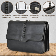 Load image into Gallery viewer, Concealed Carry Jolene Leather Crossbody Organizer