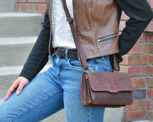 Load image into Gallery viewer, Concealed Carry Jolene Leather Crossbody Organizer