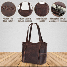 Load image into Gallery viewer, Concealed Carry Kendall Leather Tote