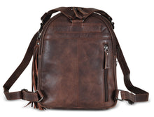 Load image into Gallery viewer, Concealed Carry Sawyer Leather Backpack by Lady Conceal