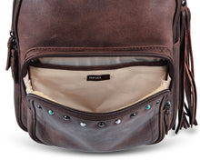 Load image into Gallery viewer, Concealed Carry Sawyer Leather Backpack by Lady Conceal