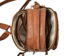 Load image into Gallery viewer, Concealed Carry Sawyer Leather Backpack by Lady Conceal