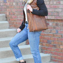 Load image into Gallery viewer, Concealed Carry Bella Leather Tote by Lady Conceal