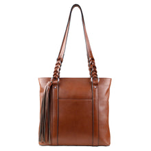 Load image into Gallery viewer, Concealed Carry Bella Leather Tote by Lady Conceal