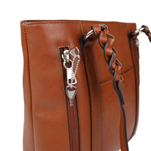 Load image into Gallery viewer, Concealed Carry Bella Leather Tote by Lady Conceal