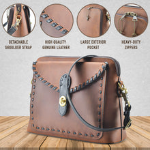 Load image into Gallery viewer, Concealed Carry Evelyn Leather Crossbody by Lady Conceal