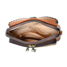 Load image into Gallery viewer, Concealed Carry Evelyn Leather Crossbody by Lady Conceal