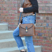 Load image into Gallery viewer, Concealed Carry Evelyn Leather Crossbody by Lady Conceal