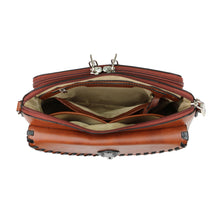 Load image into Gallery viewer, Concealed Carry Evelyn Leather Crossbody Organizer by Lady Conceal