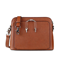 Load image into Gallery viewer, Concealed Carry Evelyn Leather Crossbody Organizer by Lady Conceal