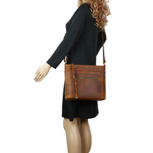 Load image into Gallery viewer, Concealed Carry Delaney Leather Crossbody by Lady Conceal