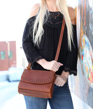 Load image into Gallery viewer, Concealed Carry Raelynn Leather Crossbody Organizer by Lady Conceal