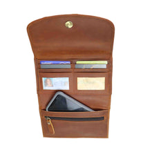 Load image into Gallery viewer, Concealed Carry Raelynn Leather Crossbody Organizer by Lady Conceal