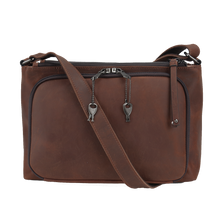 Load image into Gallery viewer, Concealed Carry Brynlee Distressed Leather Crossbody Lady Conceal - Lady Conceal