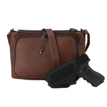 Load image into Gallery viewer, Concealed Carry Brynlee Distressed Leather Crossbody Lady Conceal - Lady Conceal