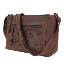 Load image into Gallery viewer, Concealed Carry Brynlee Distressed Leather Crossbody Lady Conceal - Lady Conceal