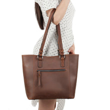 Load image into Gallery viewer, Concealed Carry Maddie Leather Tote by Lady Conceal