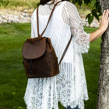 Load image into Gallery viewer, Concealed Carry Allie Leather Backpack