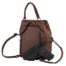 Load image into Gallery viewer, Concealed Carry Allie Leather Backpack by Lady Conceal